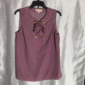 Michael Kors women’s tie top w gold grommets